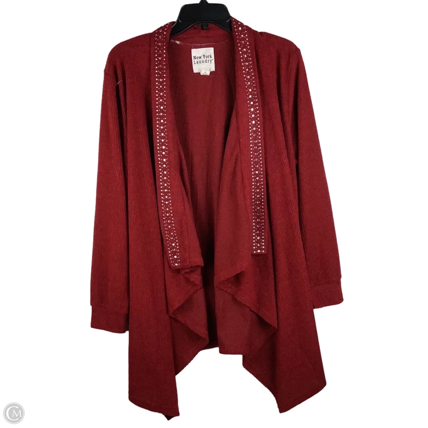Cardigan By New York Laundry In Red, Size: Xl