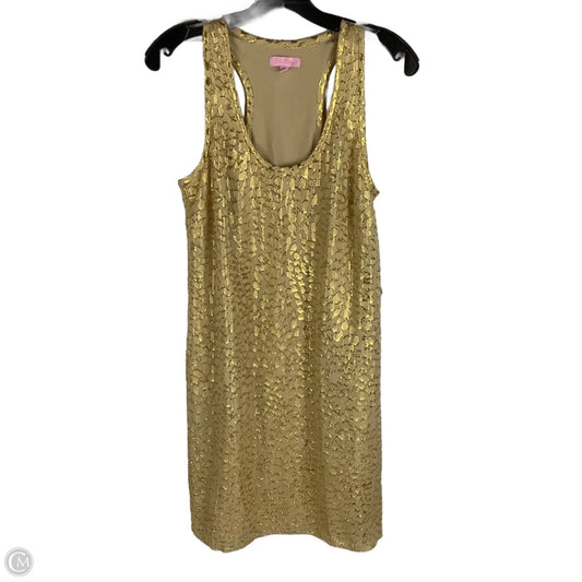 Dress Designer By Lilly Pulitzer In Gold, Size: S