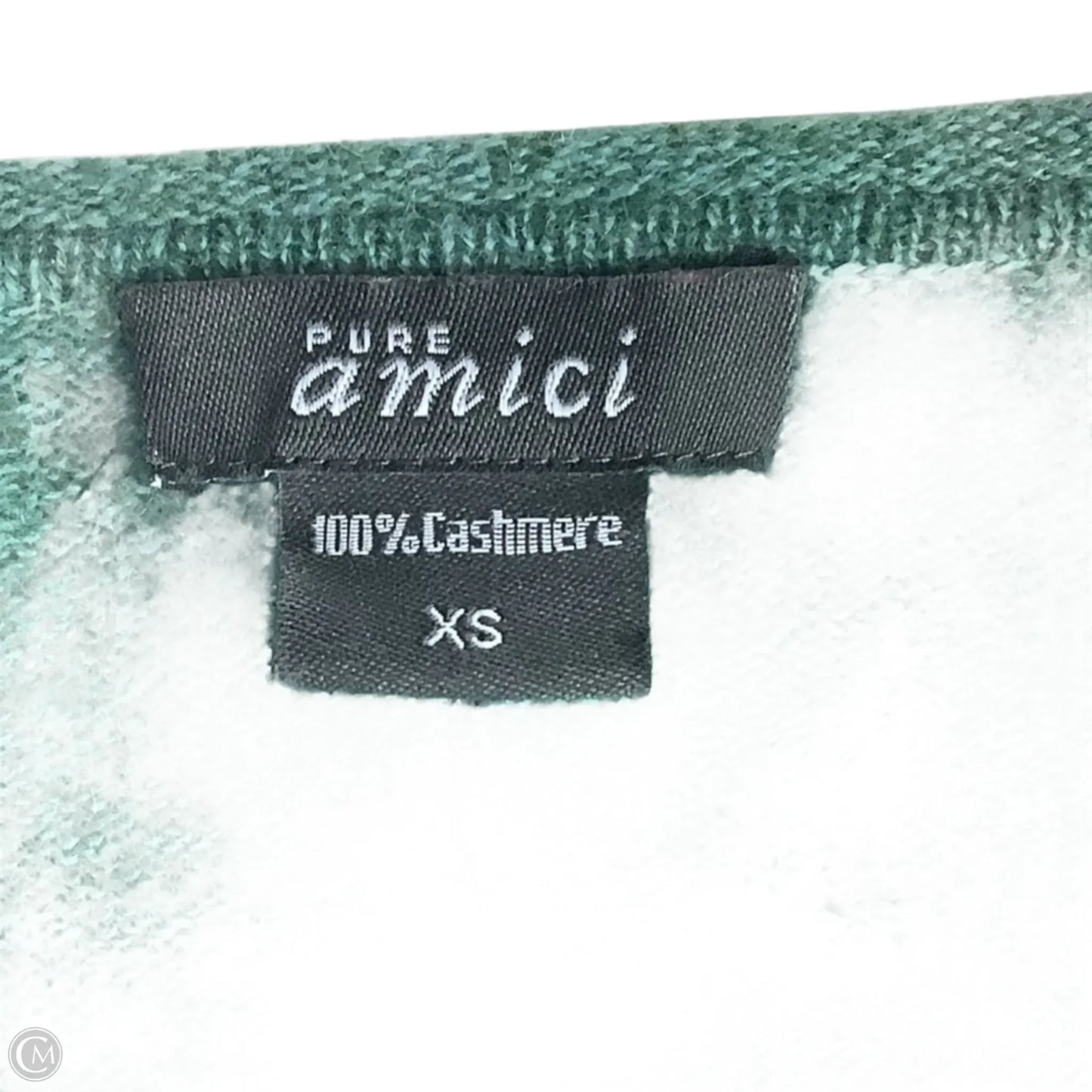 Sweater 100% Cashmere By Clothes Mentor In Green, Size: Xs