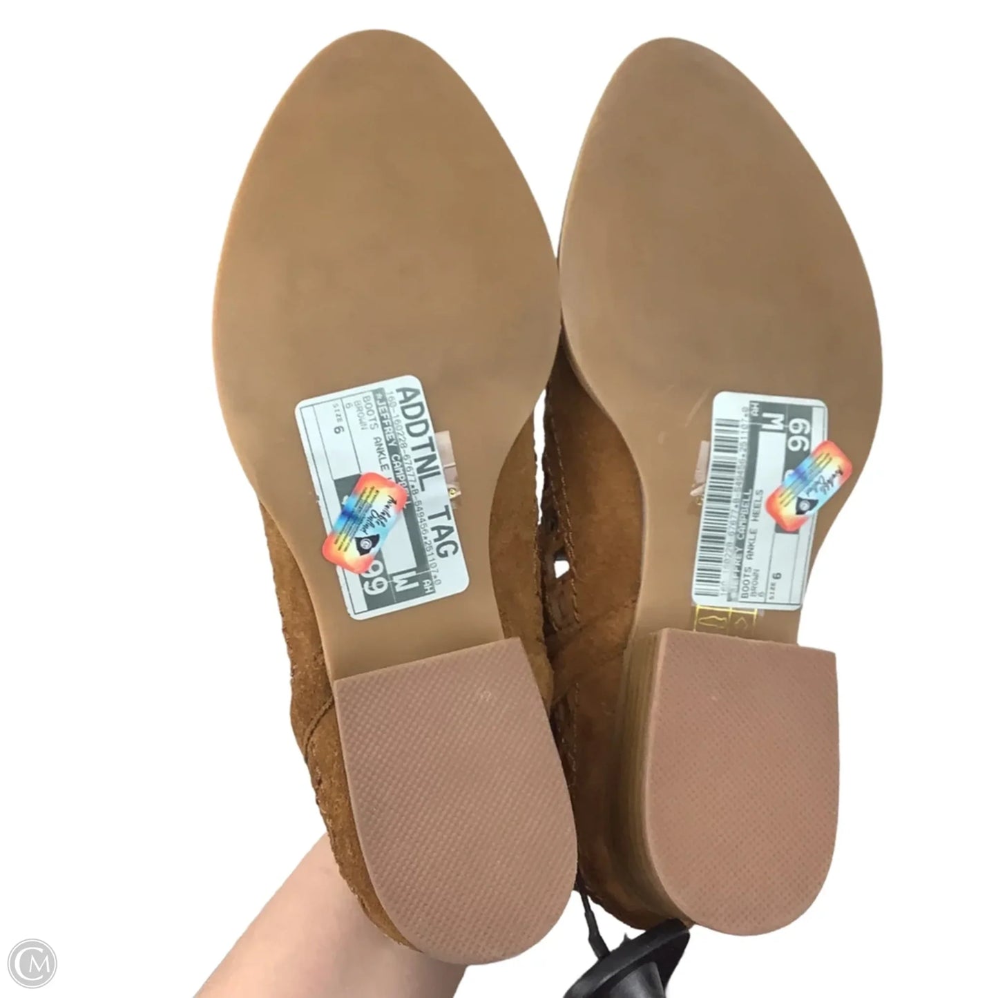 Boots Ankle Heels By Jeffrey Campbell In Brown, Size: 6