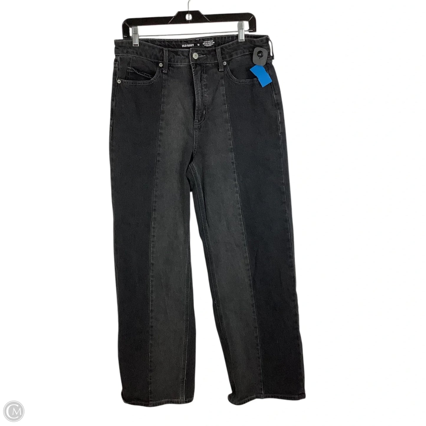 Jeans Wide Leg By Old Navy In Black Denim, Size: 12