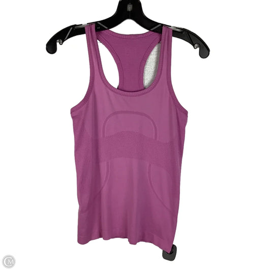 Athletic Tank Top By Lululemon In Pink, Size: 4