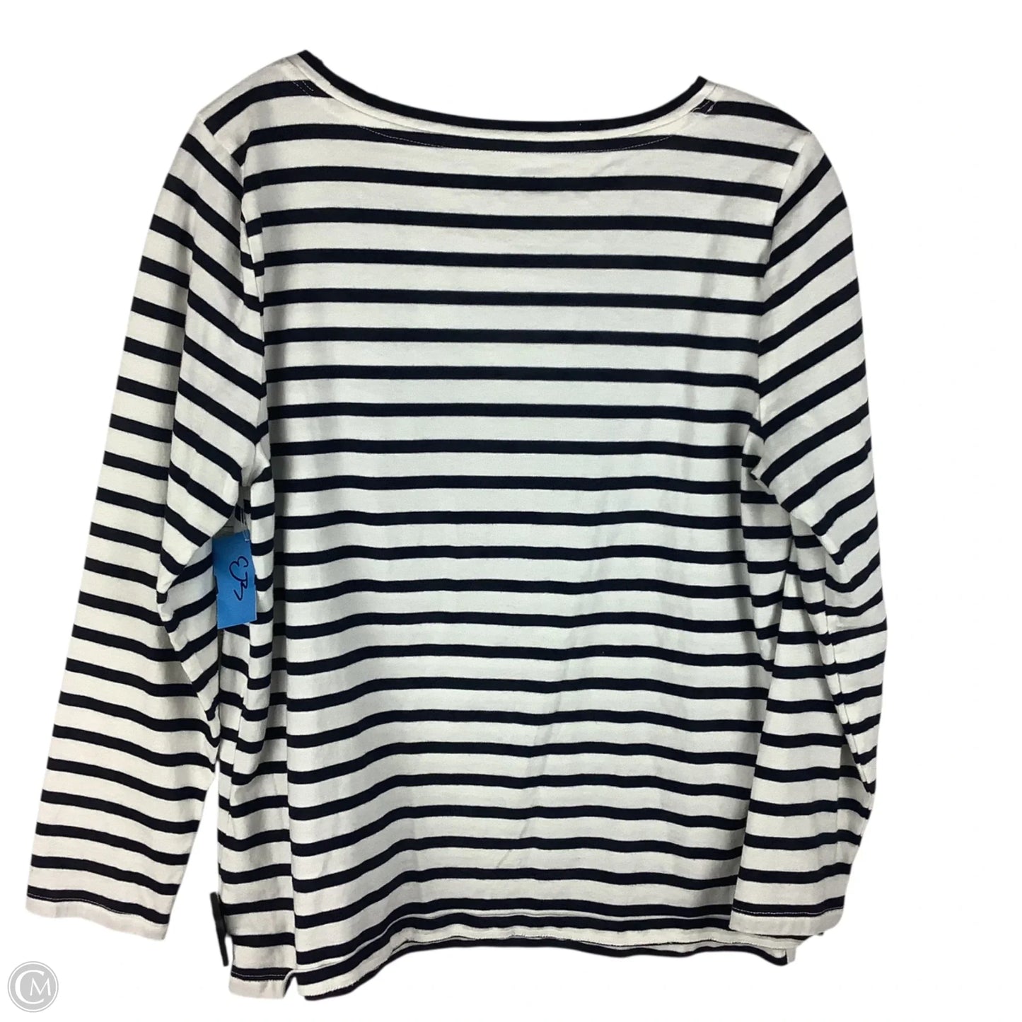 Top Long Sleeve Basic By Talbots In Striped Pattern, Size: Lp