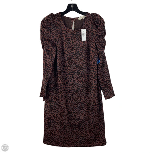 Dress Casual Short By Loft In Animal Print, Size: Xs
