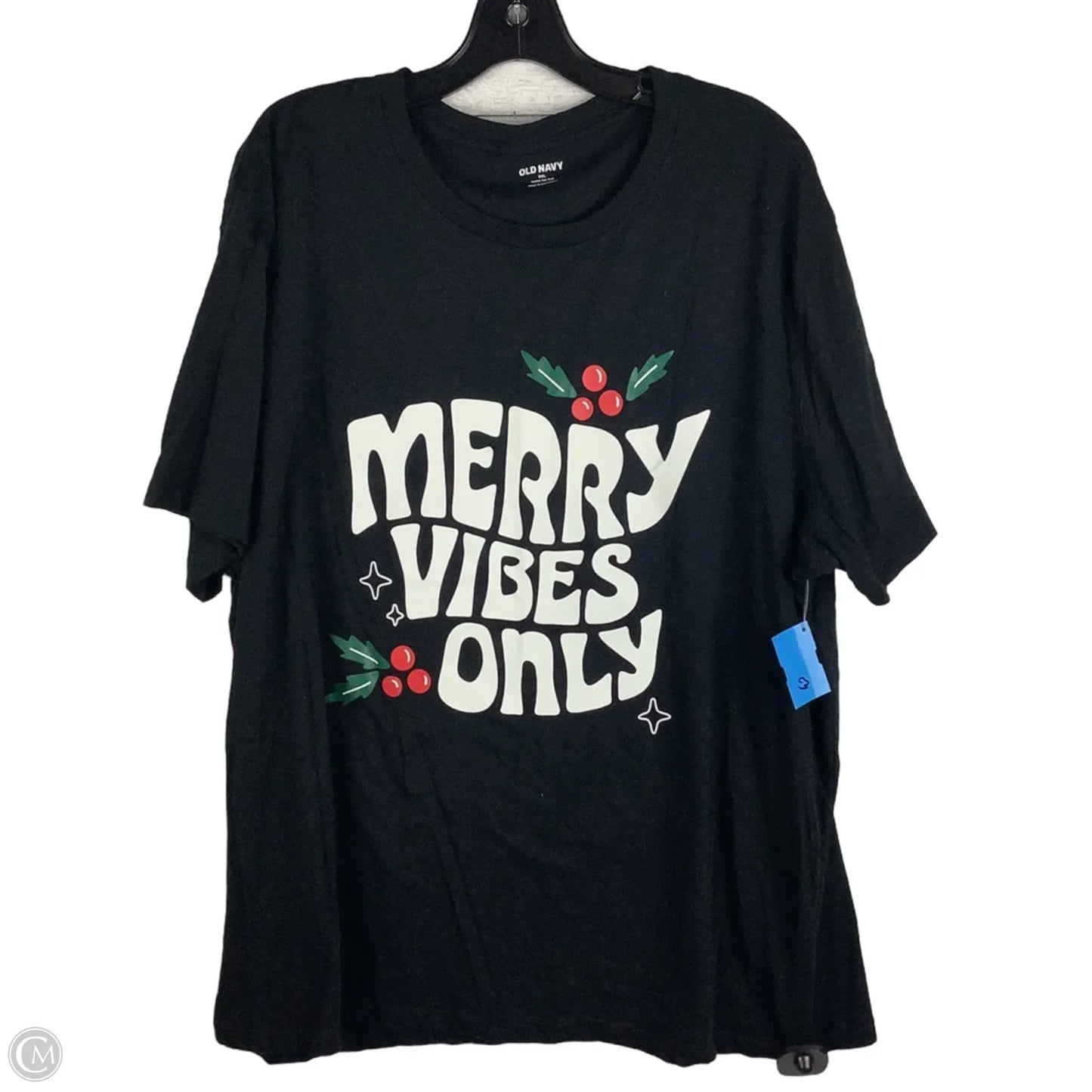 Top Short Sleeve Basic By Old Navy In Black, Size: Xxl