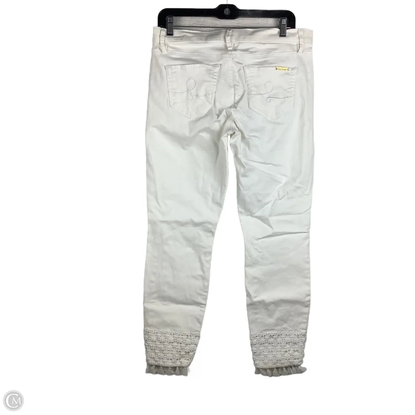 Pants Designer By Lilly Pulitzer In White Denim, Size: 8