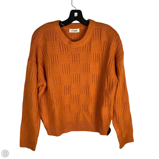Sweater By Clothes Mentor In Orange, Size: S