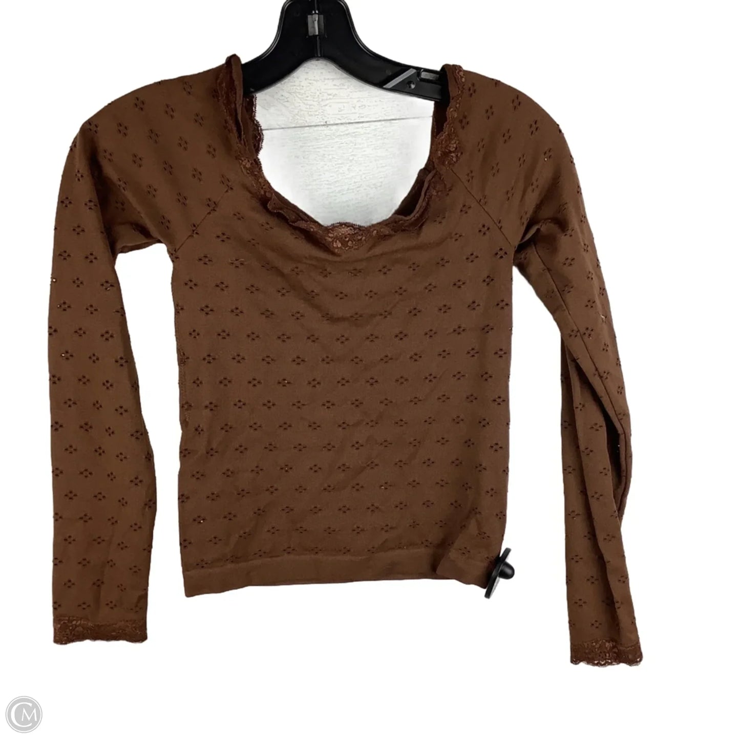 Top Long Sleeve Basic By Altard State In Brown, Size: M/L