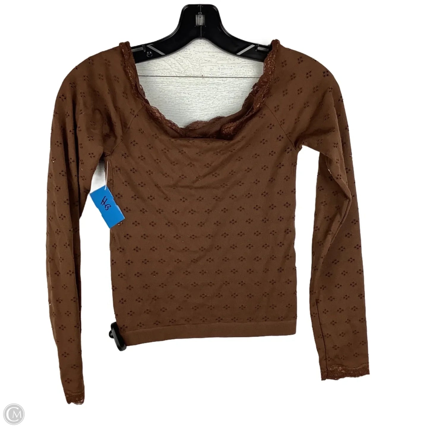 Top Long Sleeve Basic By Altard State In Brown, Size: M/L