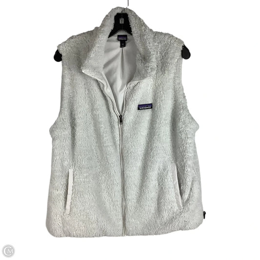Vest Fleece By Patagonia In White, Size: Xxl