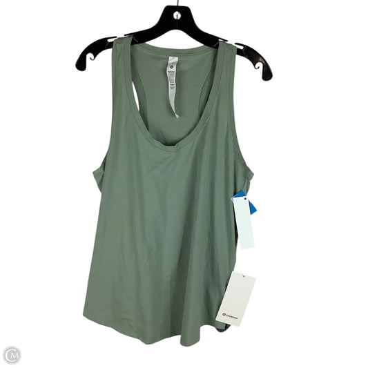 Athletic Tank Top By Lululemon In Green, Size: 10