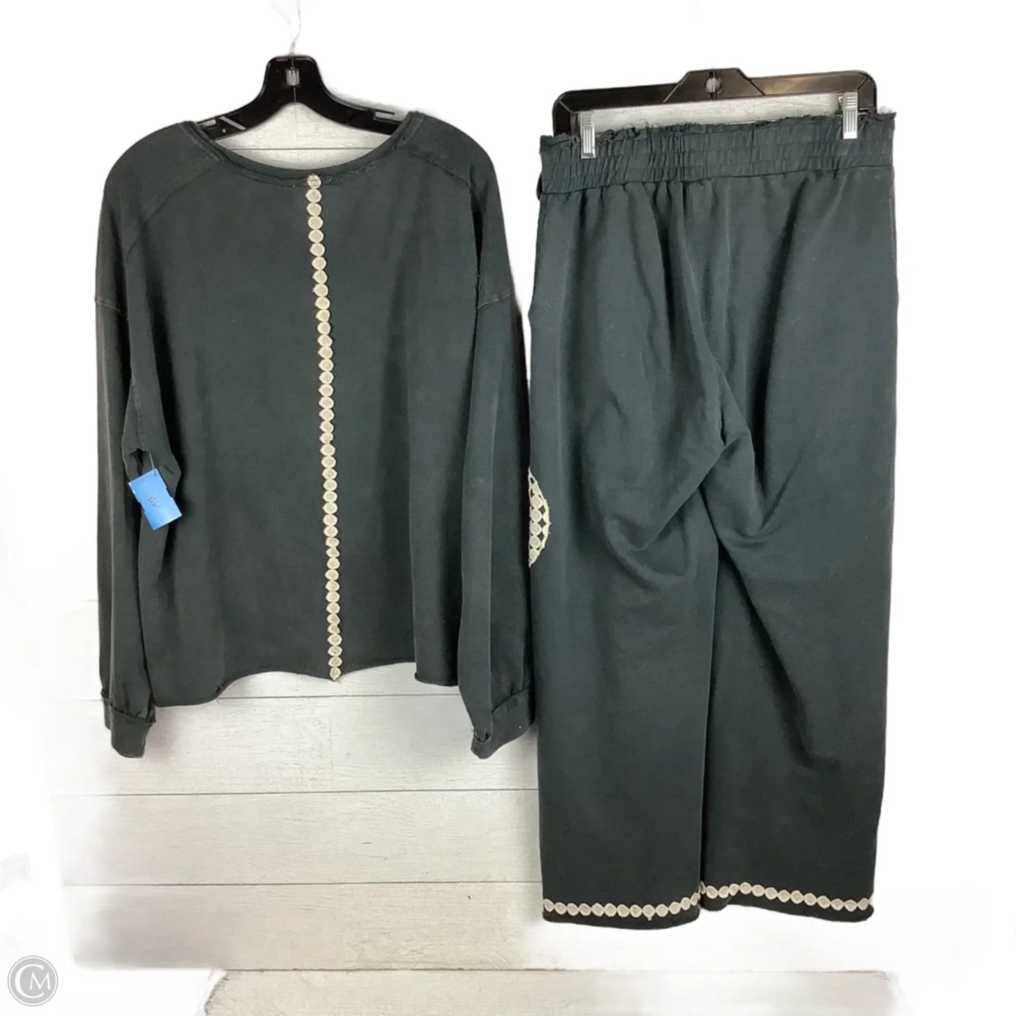 Pants Set 2pc By Umgee In Grey, Size: M