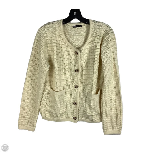 Sweater Cardigan By Prettygarden In Cream, Size: M