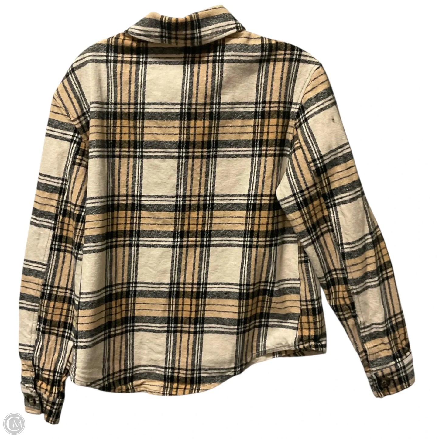 Top Long Sleeve By Sanctuary In Plaid Pattern, Size: S