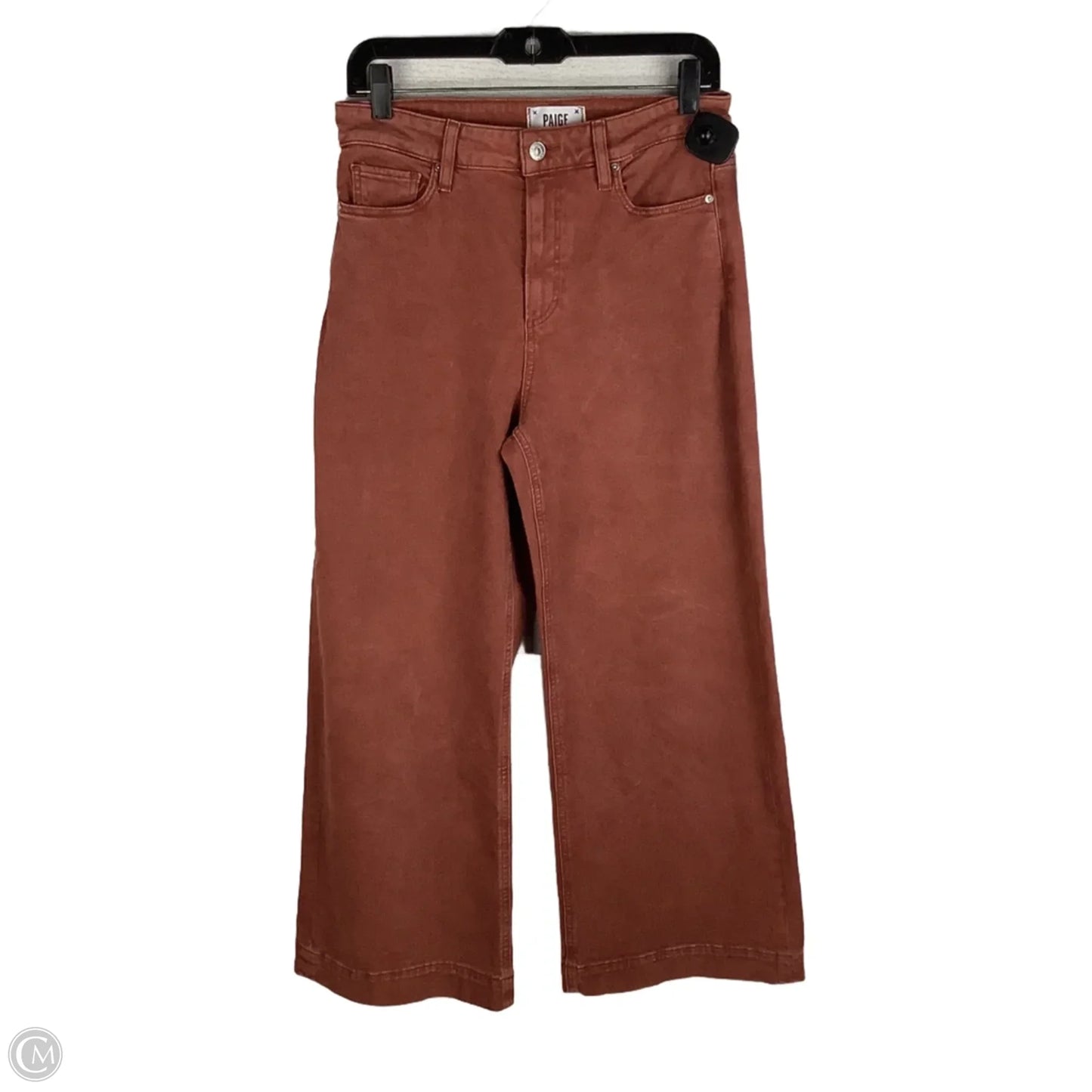 Jeans Wide Leg By Paige In Red Denim, Size: 6 (29)