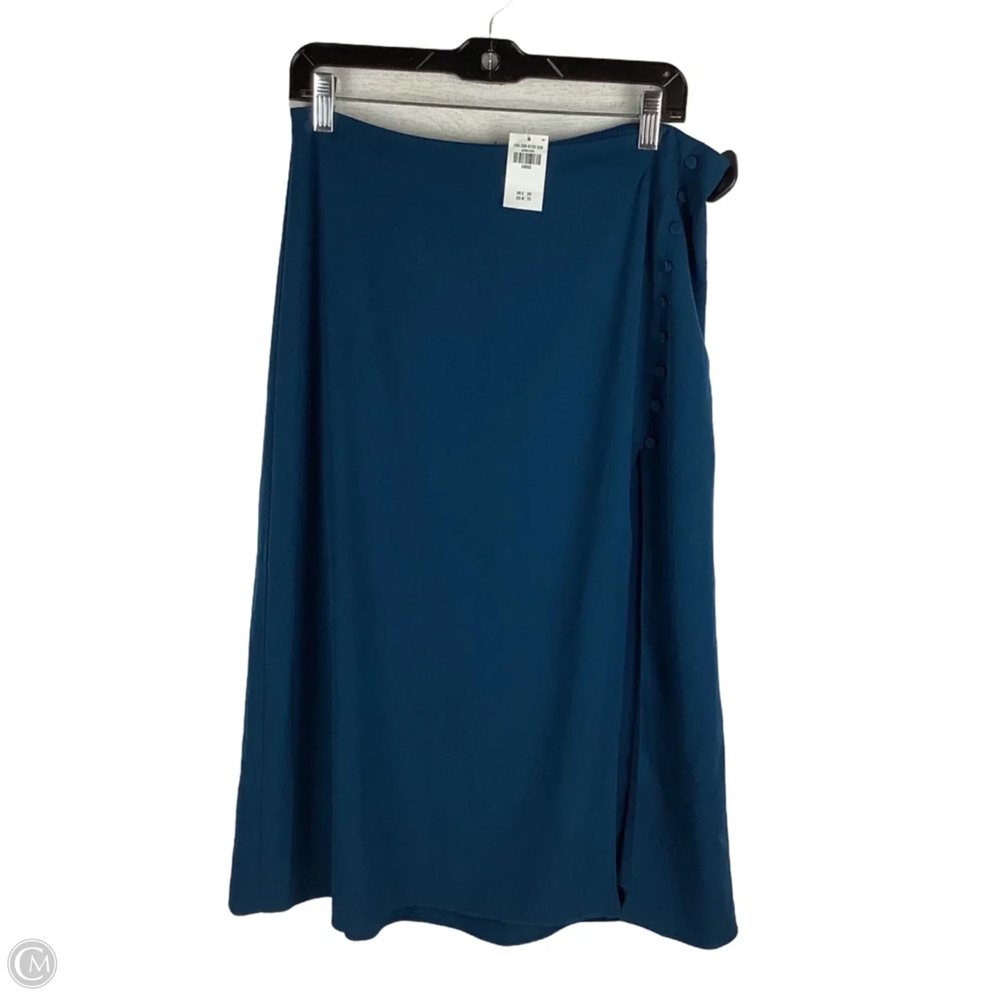 Skirt Midi By Abercrombie And Fitch In Teal, Size: L