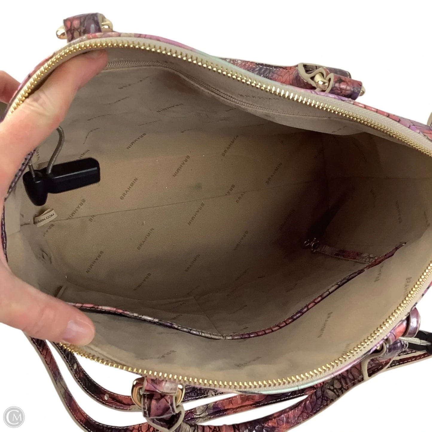 Handbag Designer By Brahmin, Size: Medium