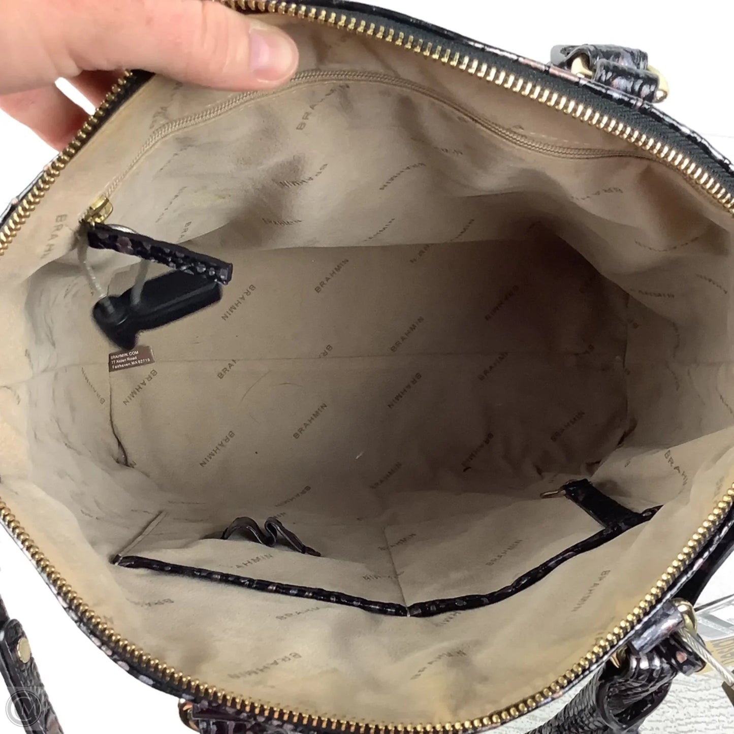 Handbag Designer By Brahmin, Size: Medium