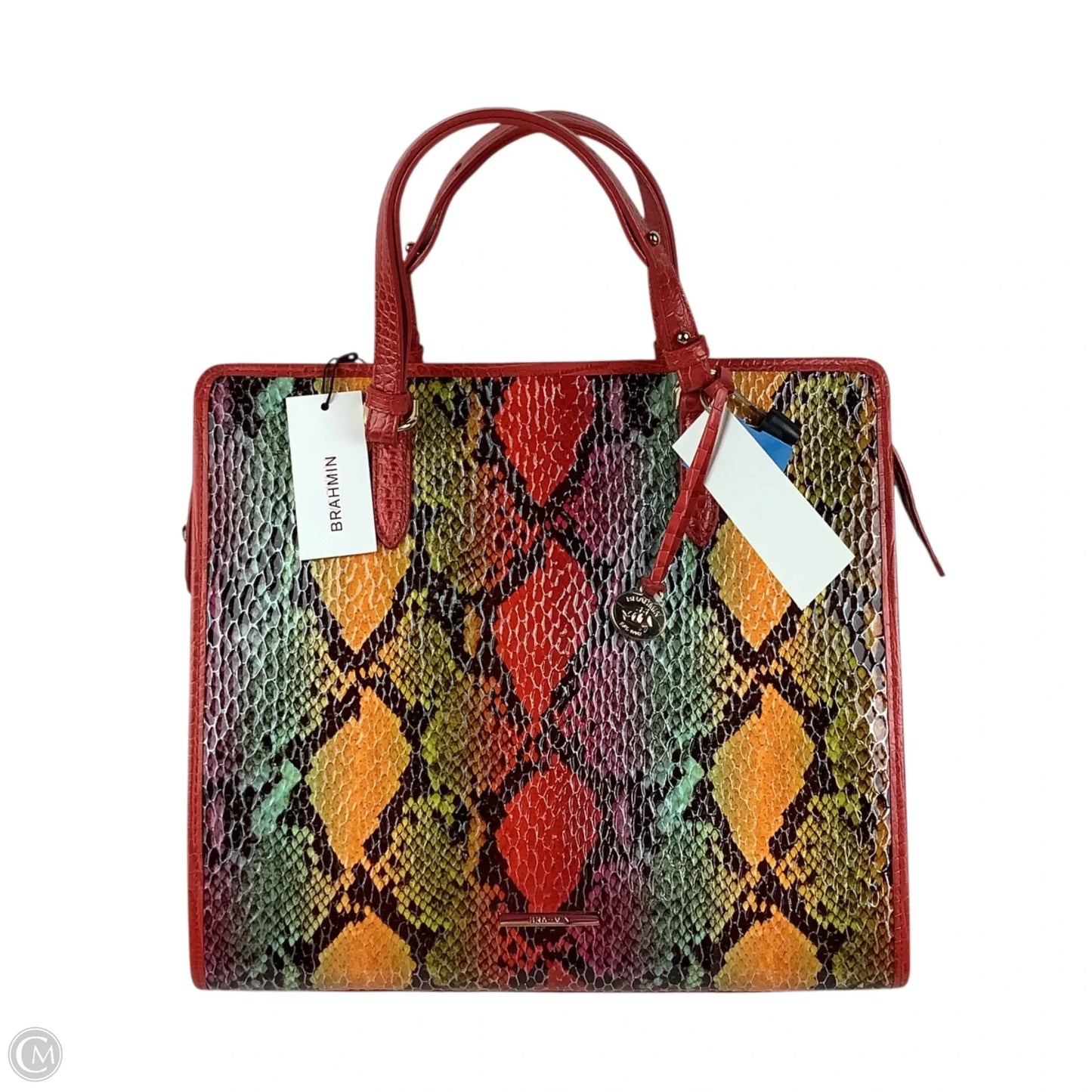Handbag Designer By Brahmin, Size: Large