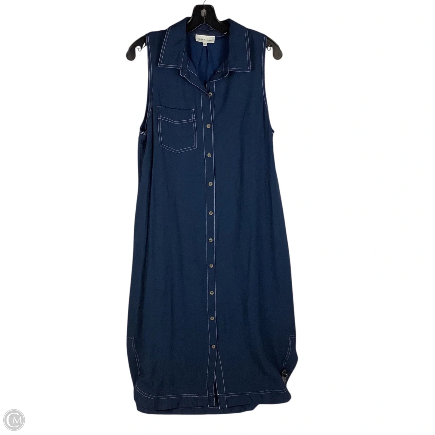 Dress Casual Midi By Entro In Navy, Size: M
