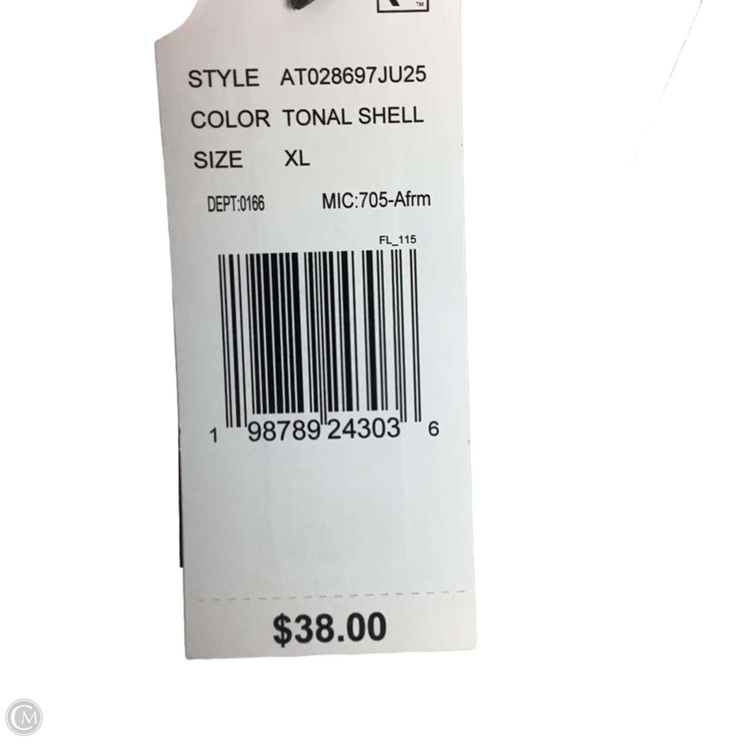 Top Long Sleeve By Afrm In Cream & Green, Size: Xl