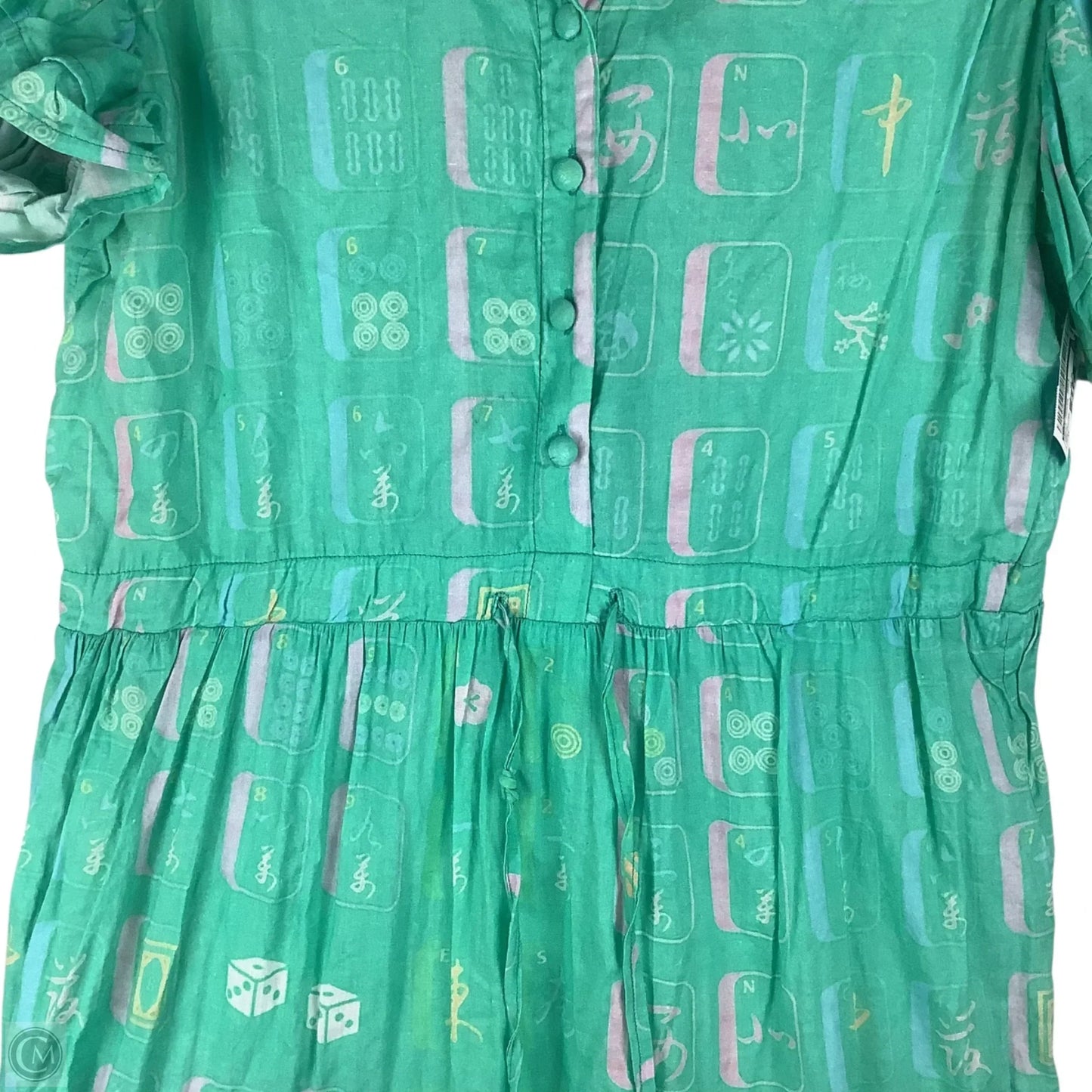 Dress Casual Maxi By Cmc In Green, Size: Xl