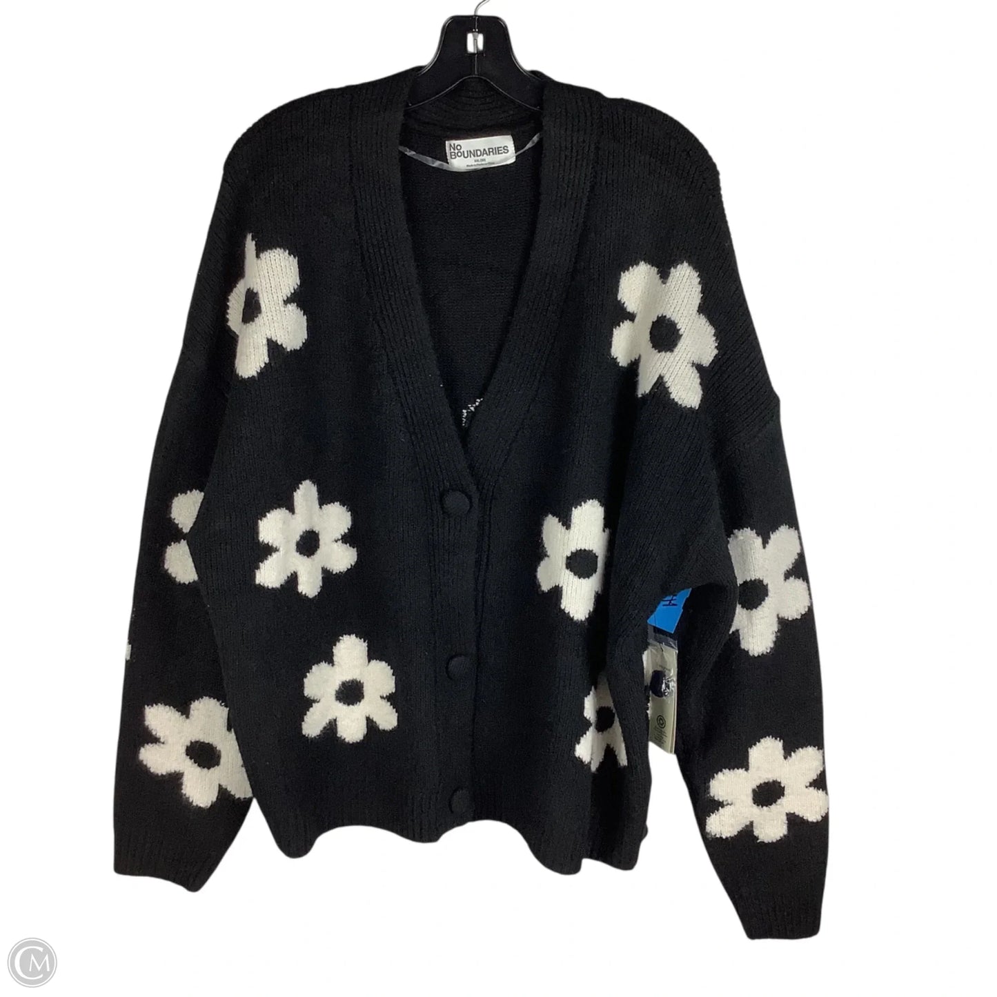 Sweater Cardigan By No Boundaries In Black, Size: Xxl