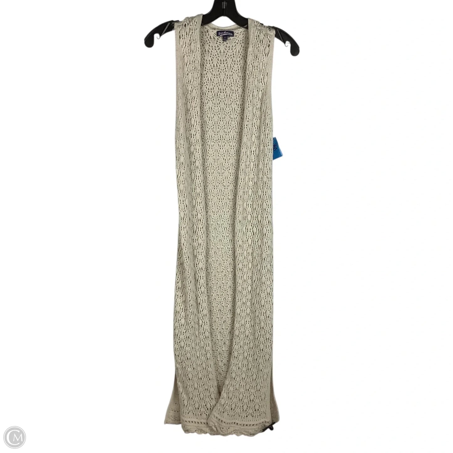 Vest Other By Freshman In Cream, Size: Xs