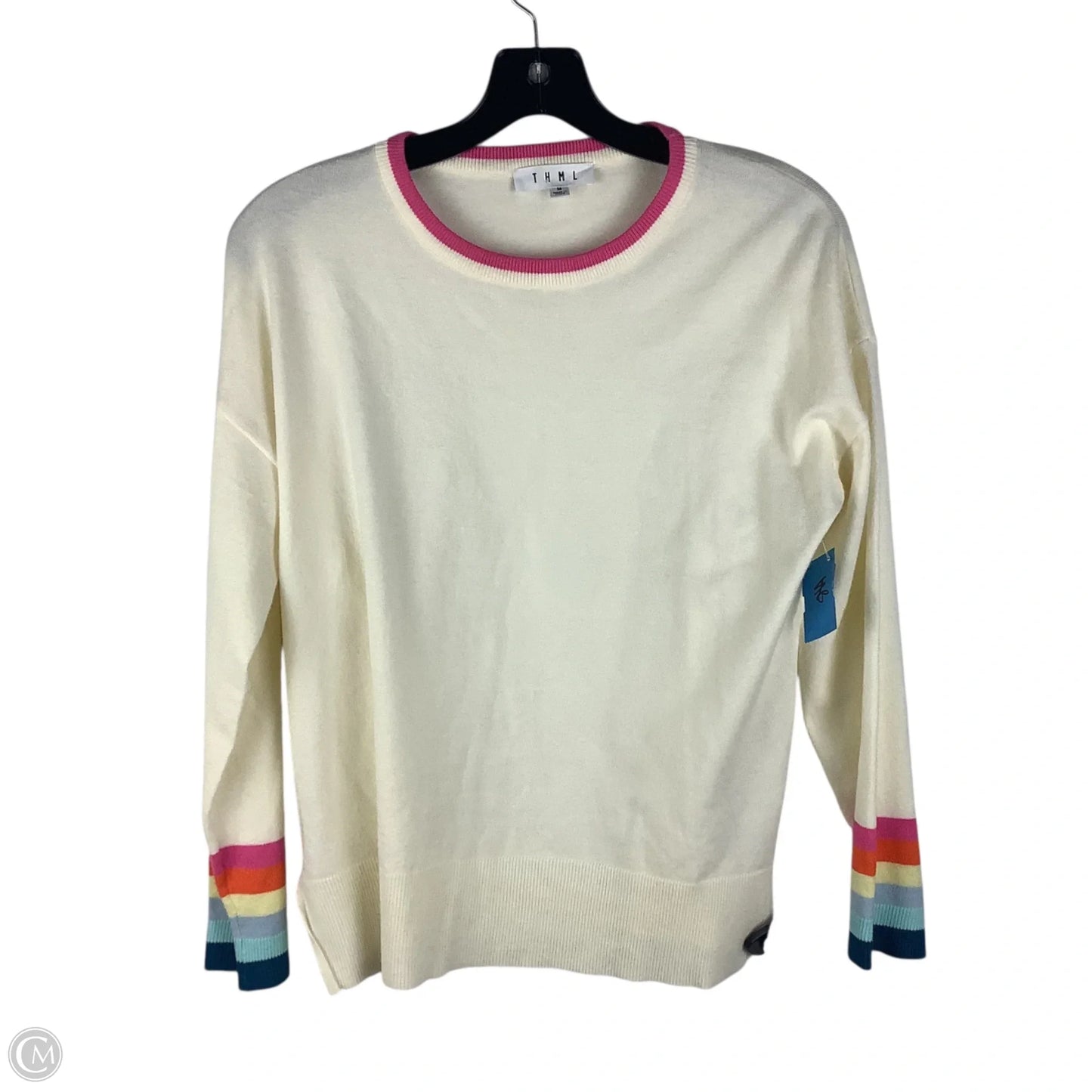 Top Long Sleeve By Thml In Cream, Size: M