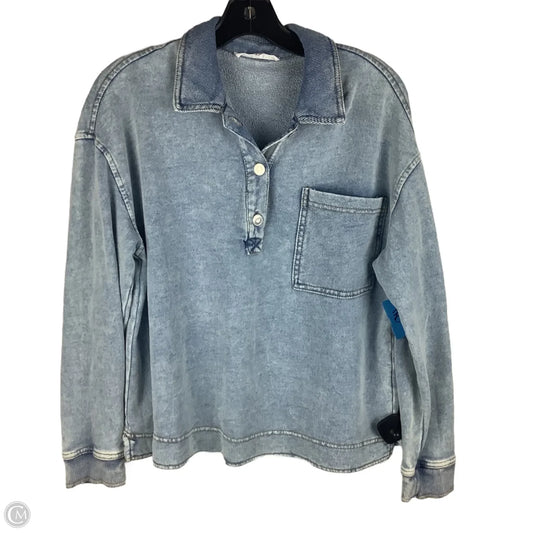 Top Long Sleeve By Jane And Delancey In Blue, Size: M