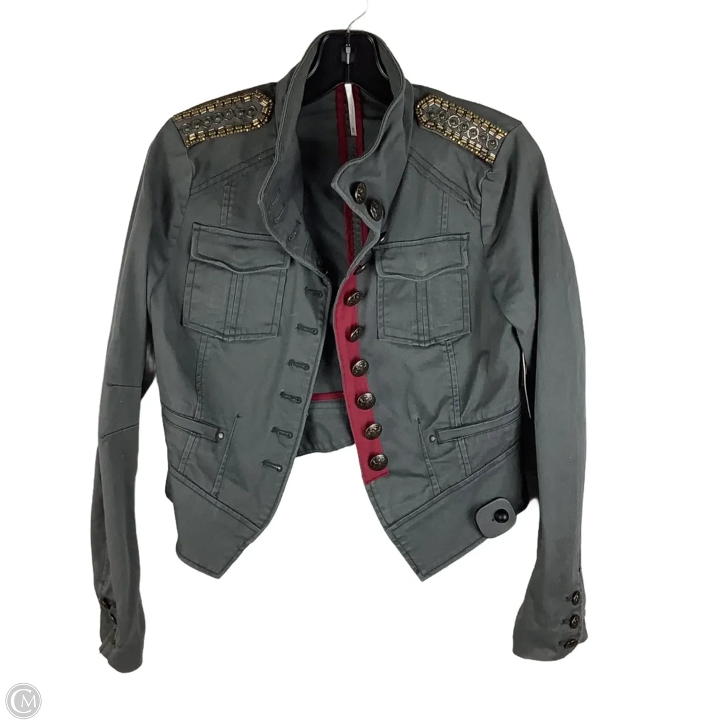 Jacket Moto By Free People In Grey, Size: Xs
