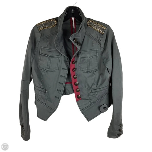 Jacket Moto By Free People In Grey, Size: Xs