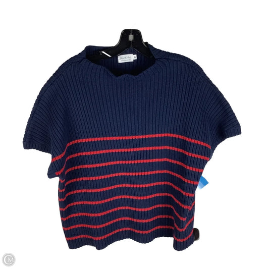 Sweater Short Sleeve By Clothes Mentor In Navy, Size: Xl