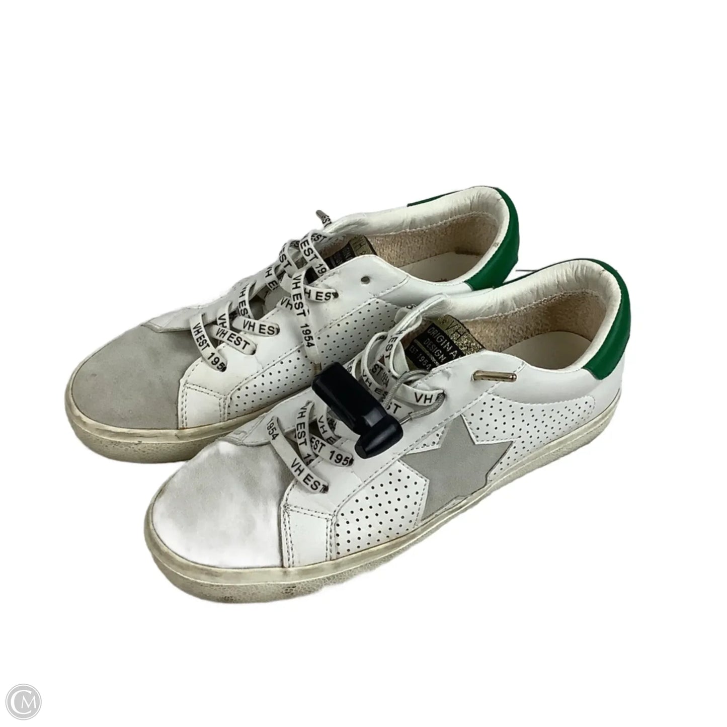 Shoes Sneakers By Vintage Havana In Green & White, Size: 8.5