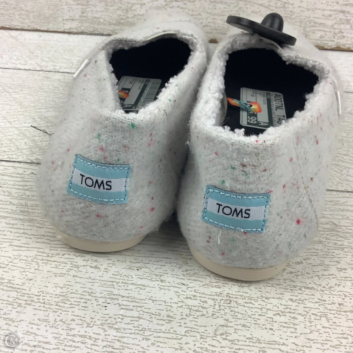 Shoes Flats By Toms In Grey, Size: 10