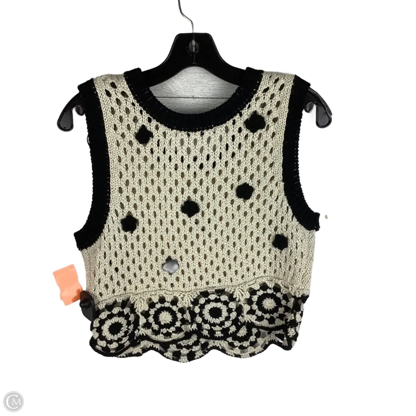 Top Sleeveless By Zara In Tan, Size: S