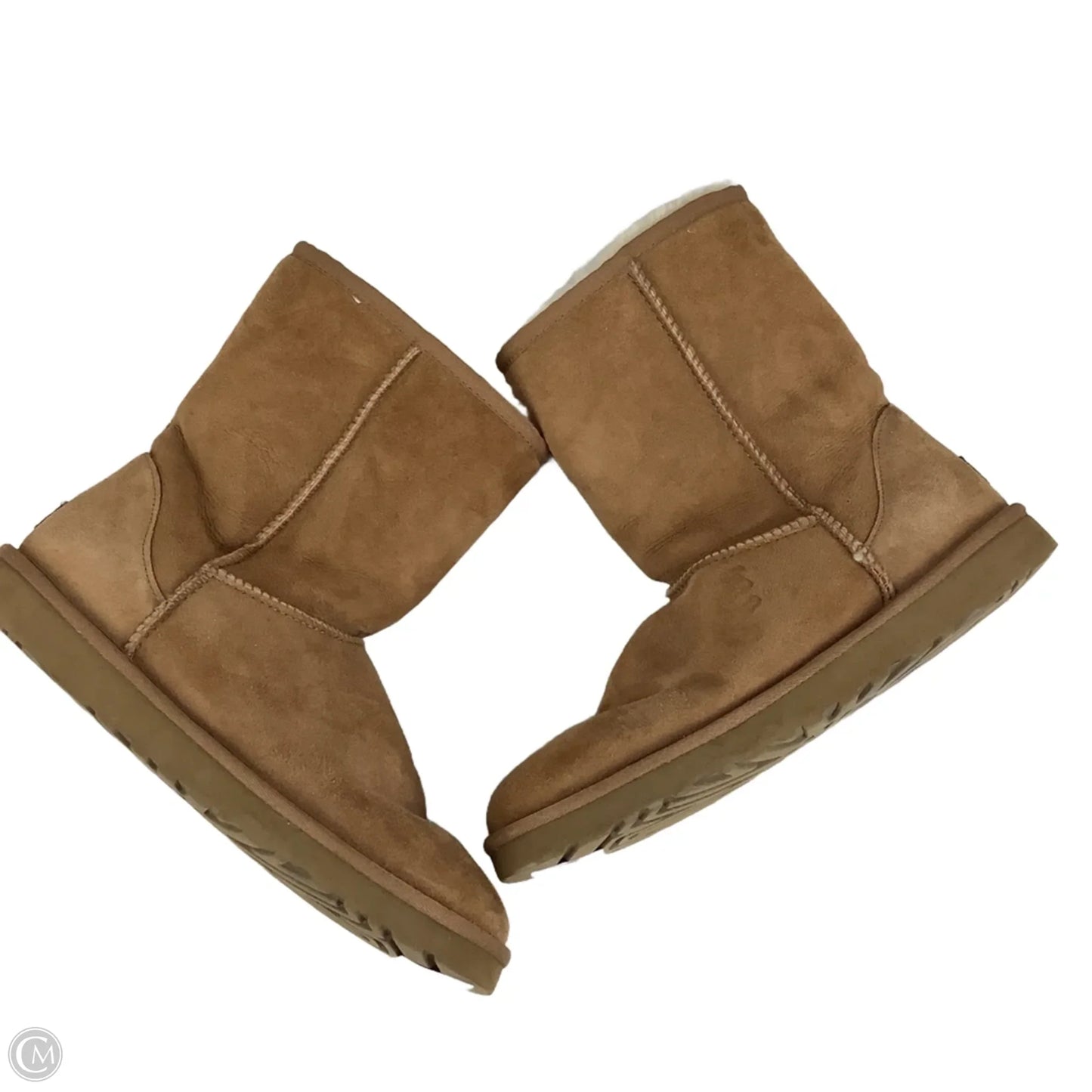 Boots Designer By Ugg In Brown, Size: 9