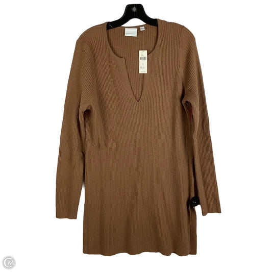 Sweater By Anthropologie In Brown, Size: L