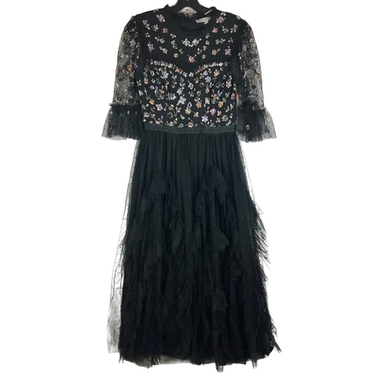 Dress Party Midi By Clothes Mentor In Black, Size: S