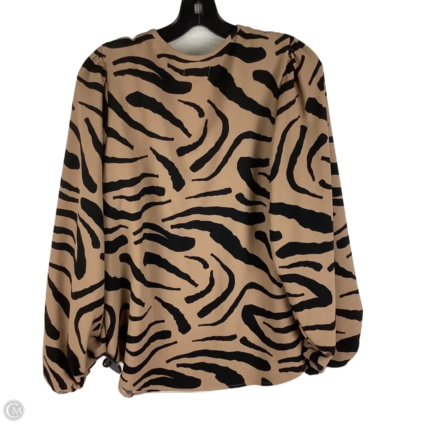 Top Long Sleeve By Mudpie In Zebra Print, Size: S