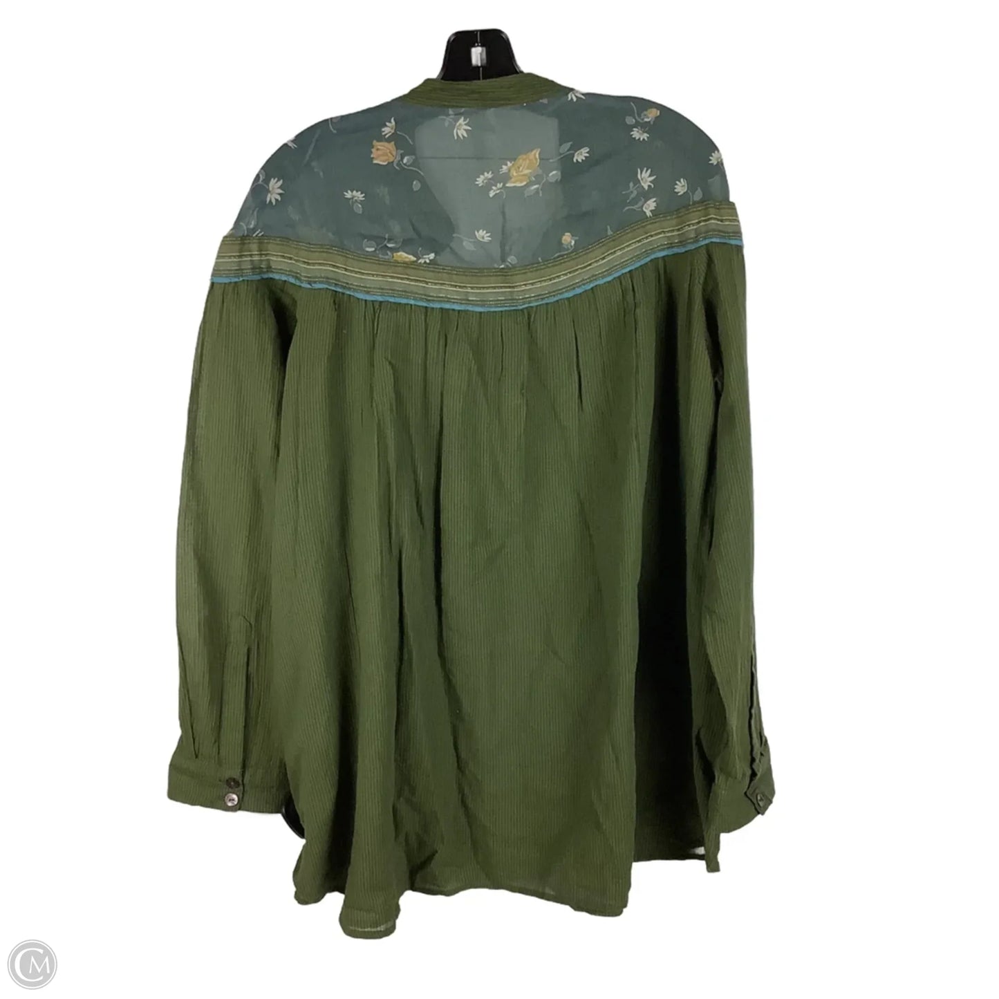 Top Long Sleeve By Free People In Green, Size: S