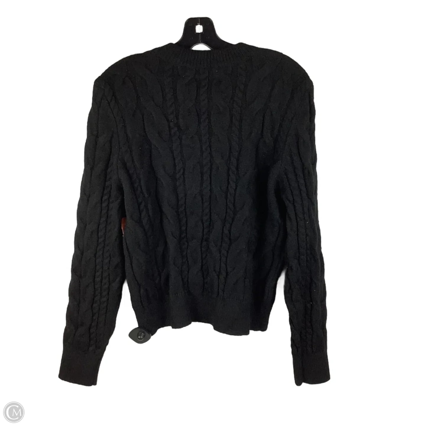 Sweater Cardigan By Loft In Black, Size: L