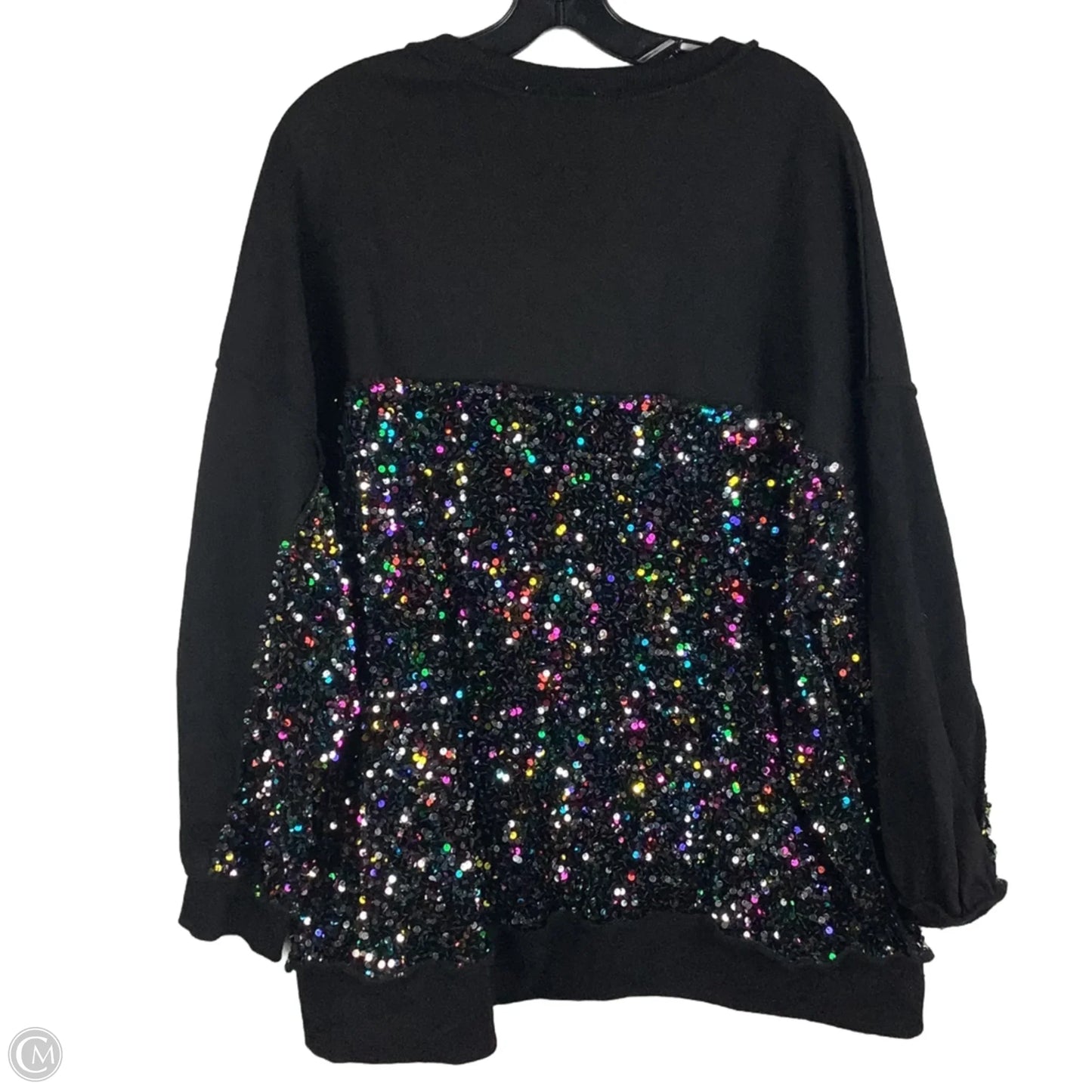 Sweatshirt Crewneck By Peach Love Cream California In Black, Size: M