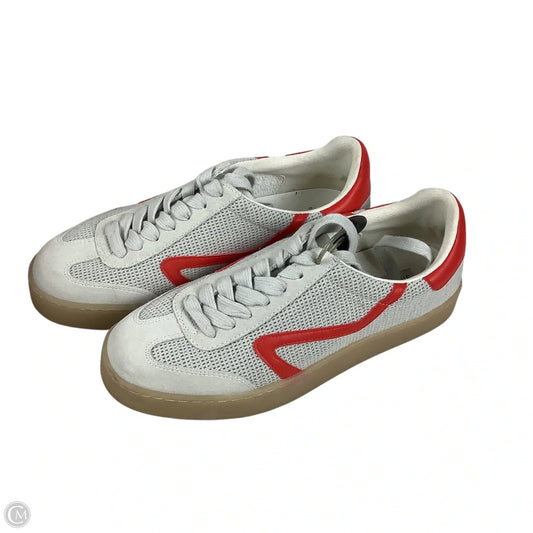 Shoes Sneakers By Steve Madden In Grey & Red, Size: 10