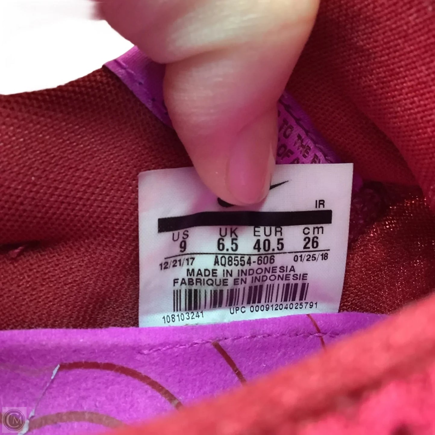 Shoes Athletic By Nike In Red, Size: 9