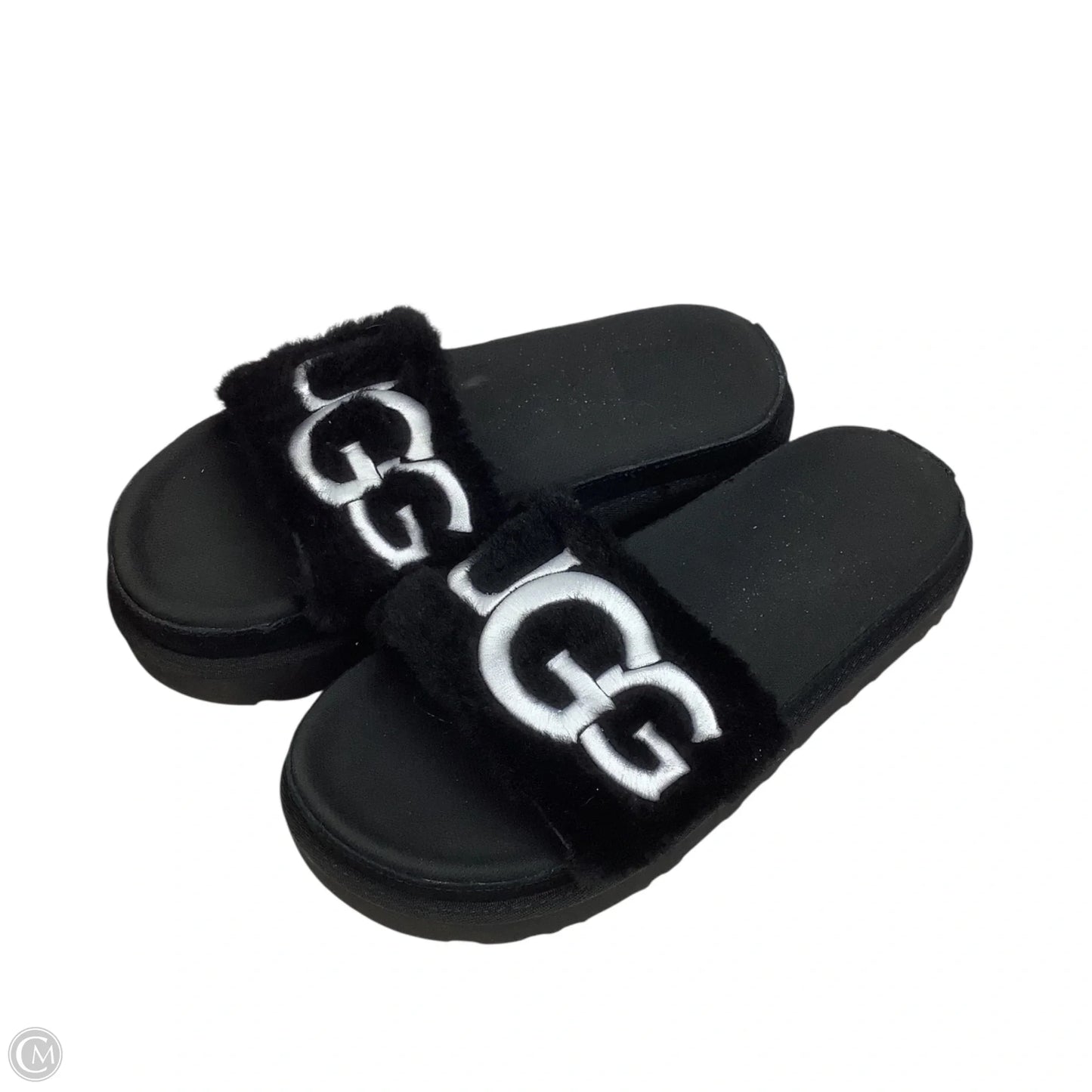 Sandals Designer By Ugg In Black, Size: 9
