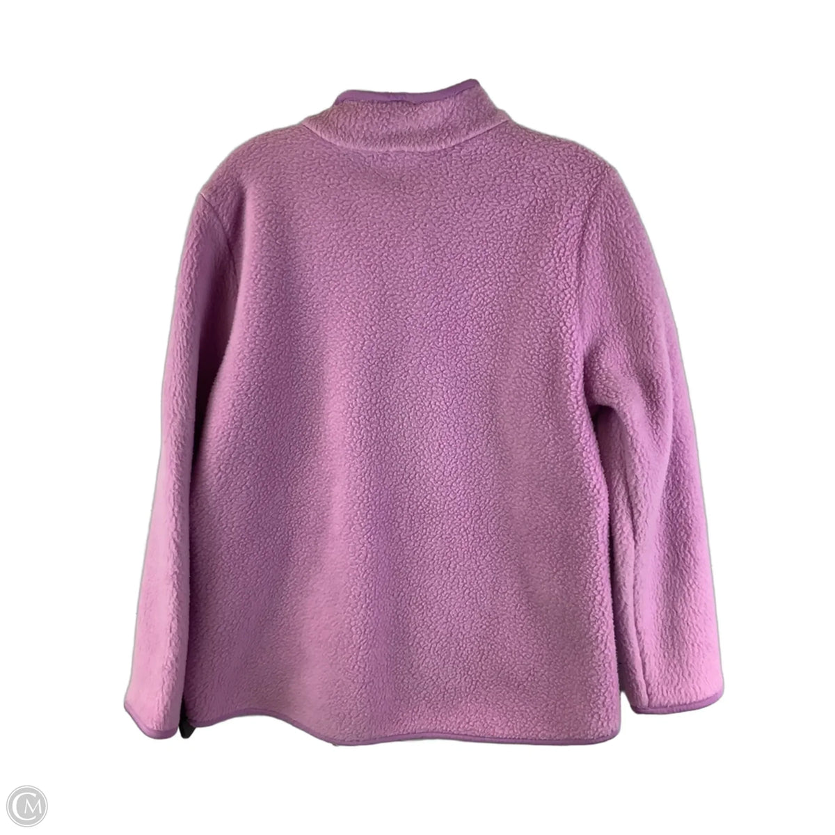 Jacket Fleece By Talbots In Purple, Size: Mp