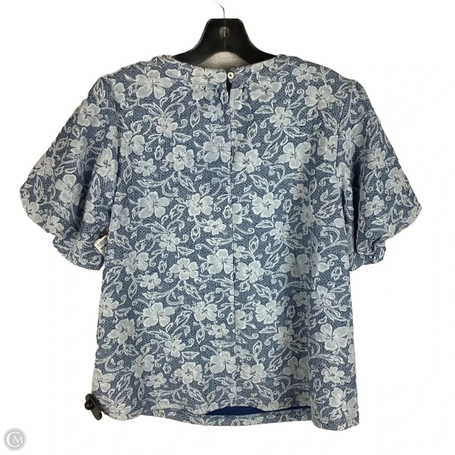 Top Short Sleeve By Voy In Blue, Size: S