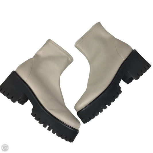Boots Ankle Heels By Frame In Taupe, Size: 37