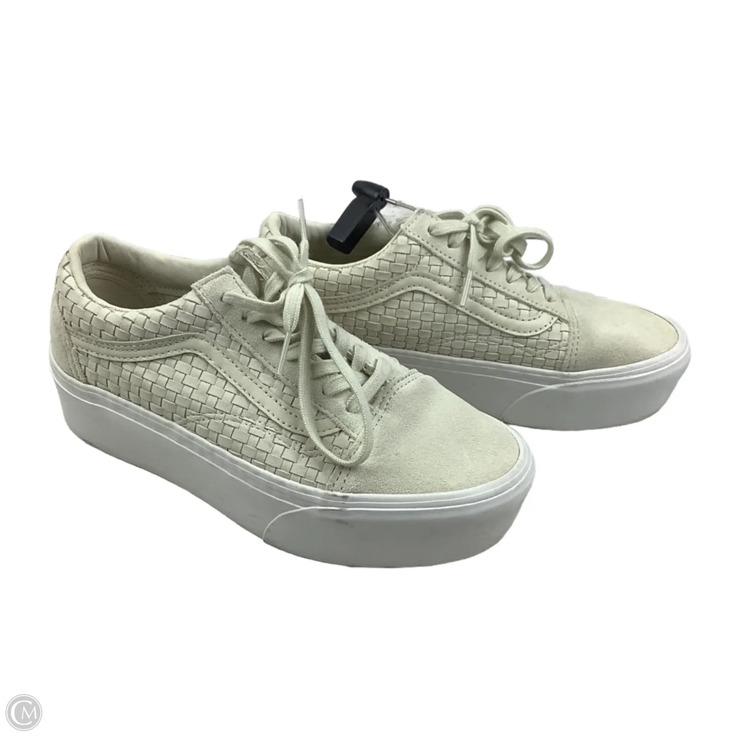 Shoes Sneakers Platform By Vans In Cream, Size: 7